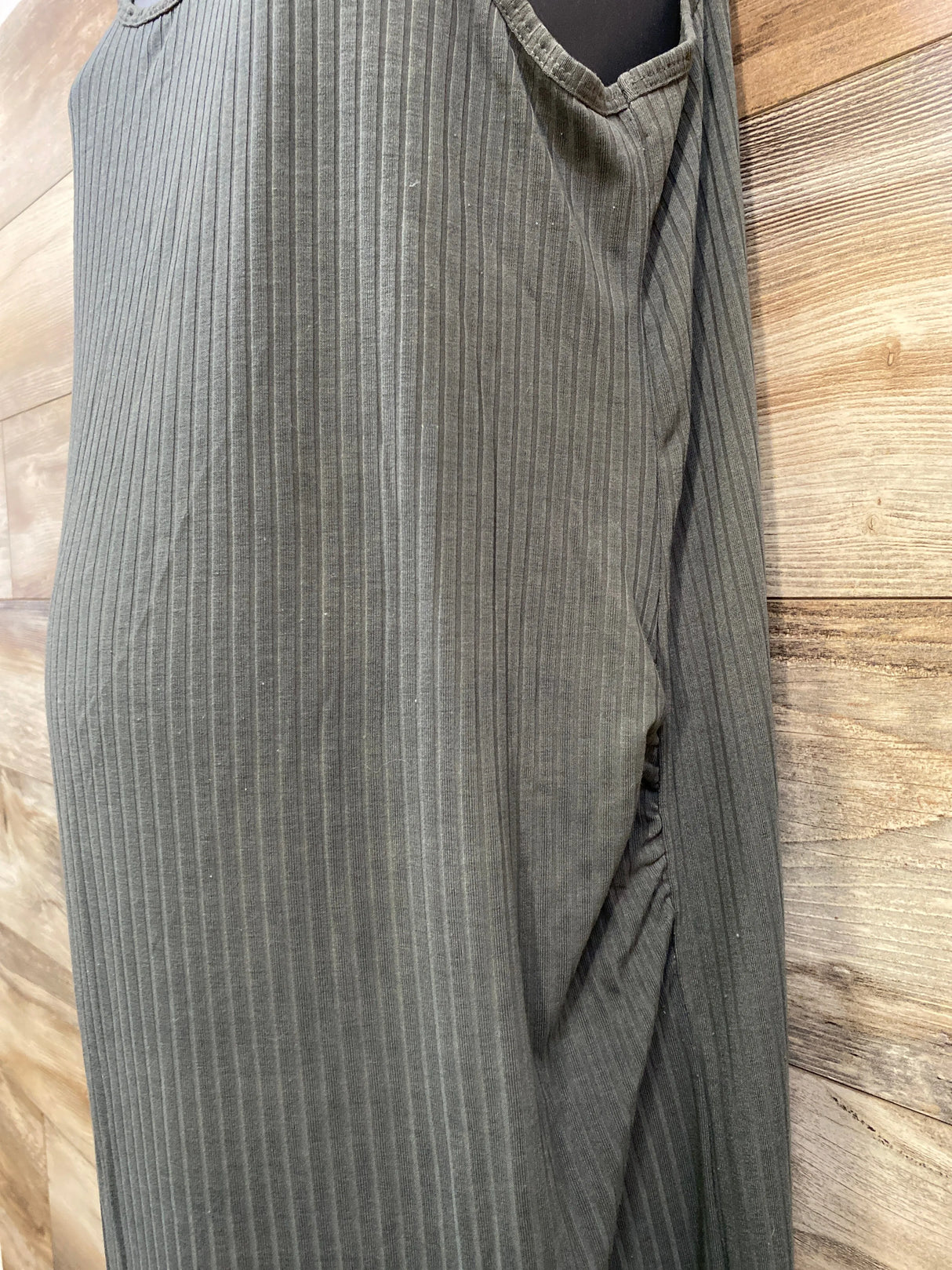 H&M Maternity Ribbed Tank Dress Green sz L