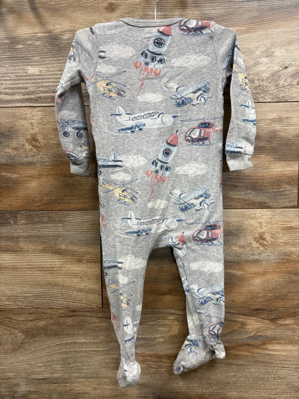 Member's Mark Airplane & Helicopter Sleeper Grey sz 12m
