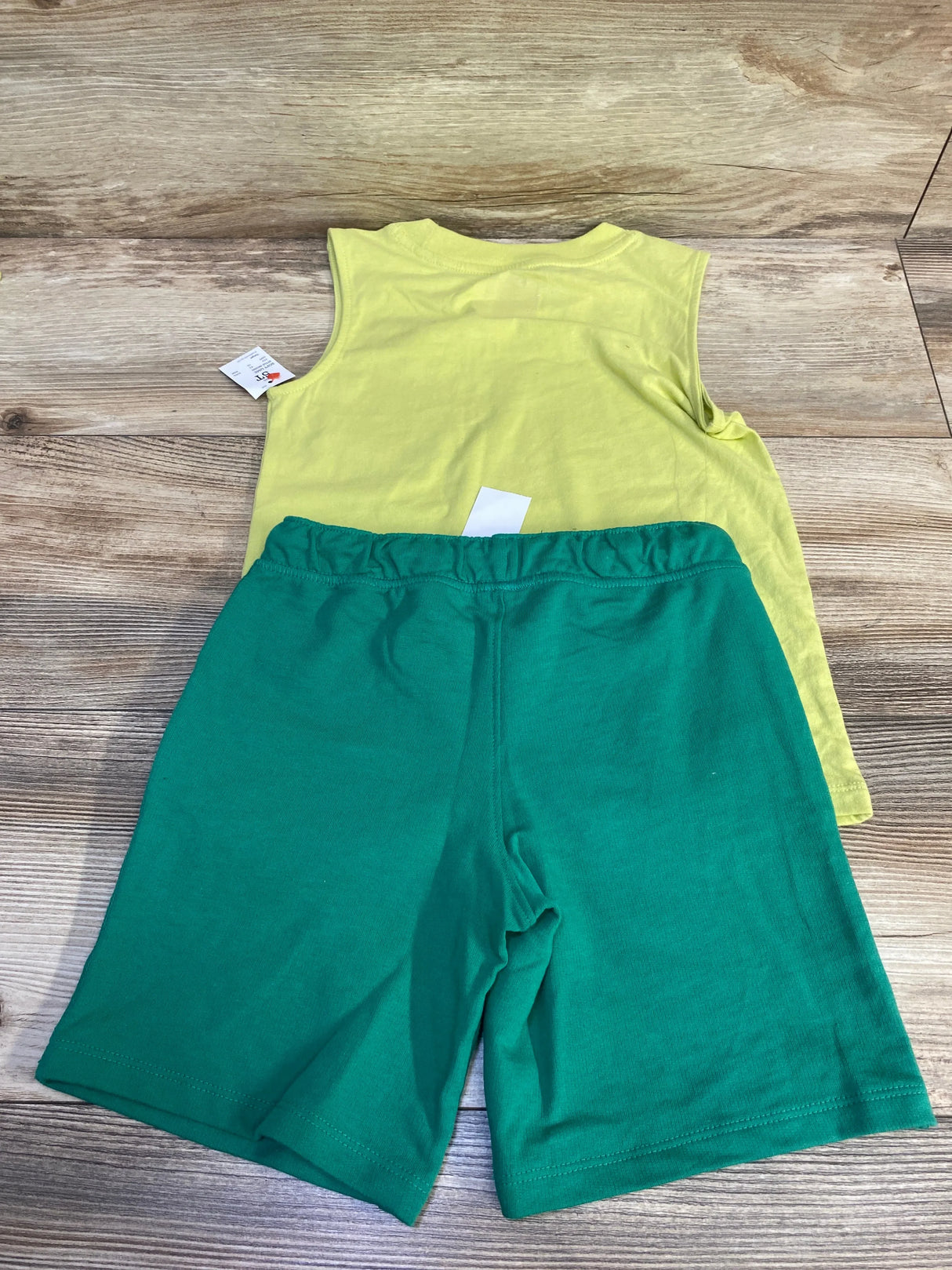 NEW Cat & Jack 2pc Tank Top & Shorts Set Lime Green sz 5T