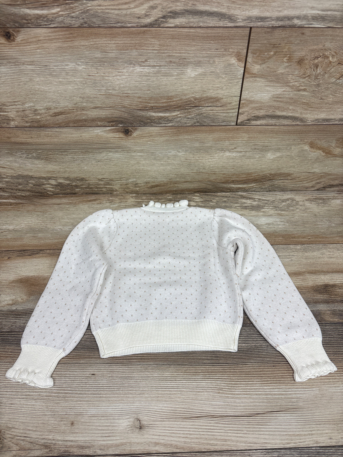 Janie & Jack Sparkle Dot Sweater Ivory sz 5T