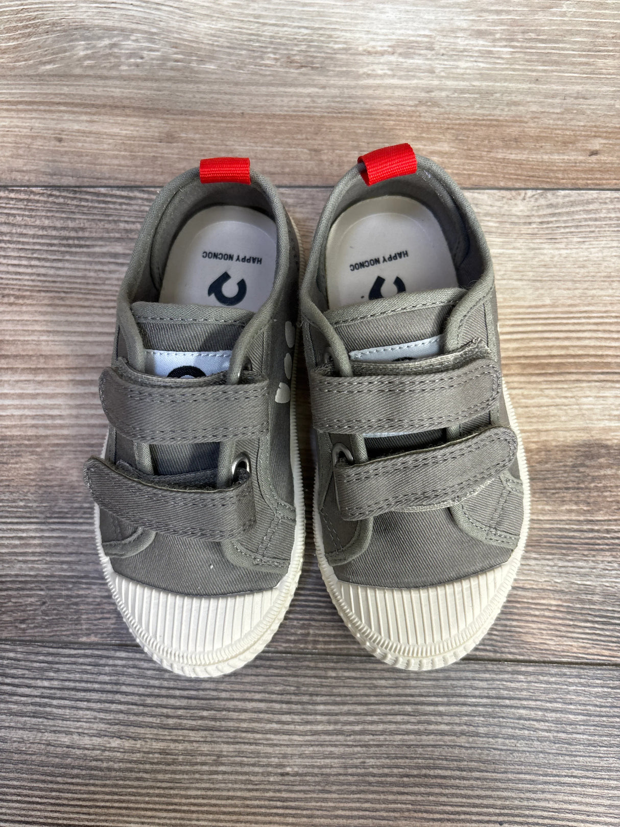 Happy Nocnoc Canvas Dual Strap Sneakers, Grey sz 10c