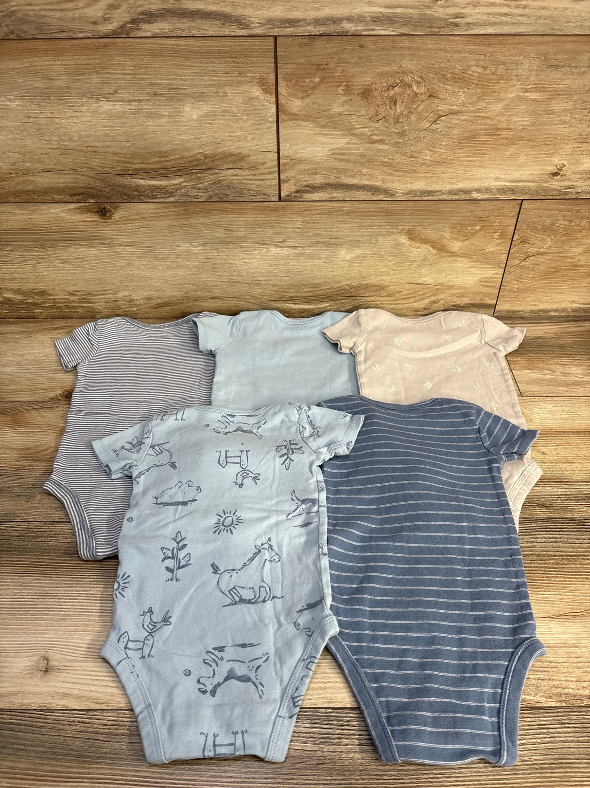 Just One You 5pk Bodysuit Set Blue sz 9m