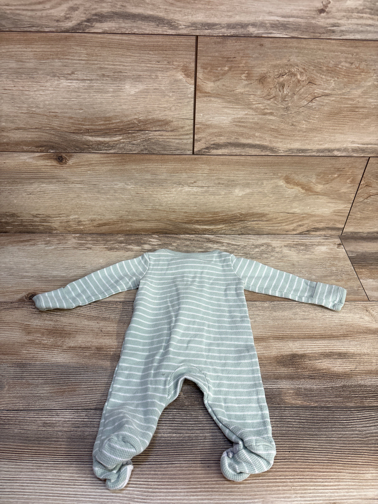 Simple Joys Striped Textured Sleeper Green Mint sz Newborn