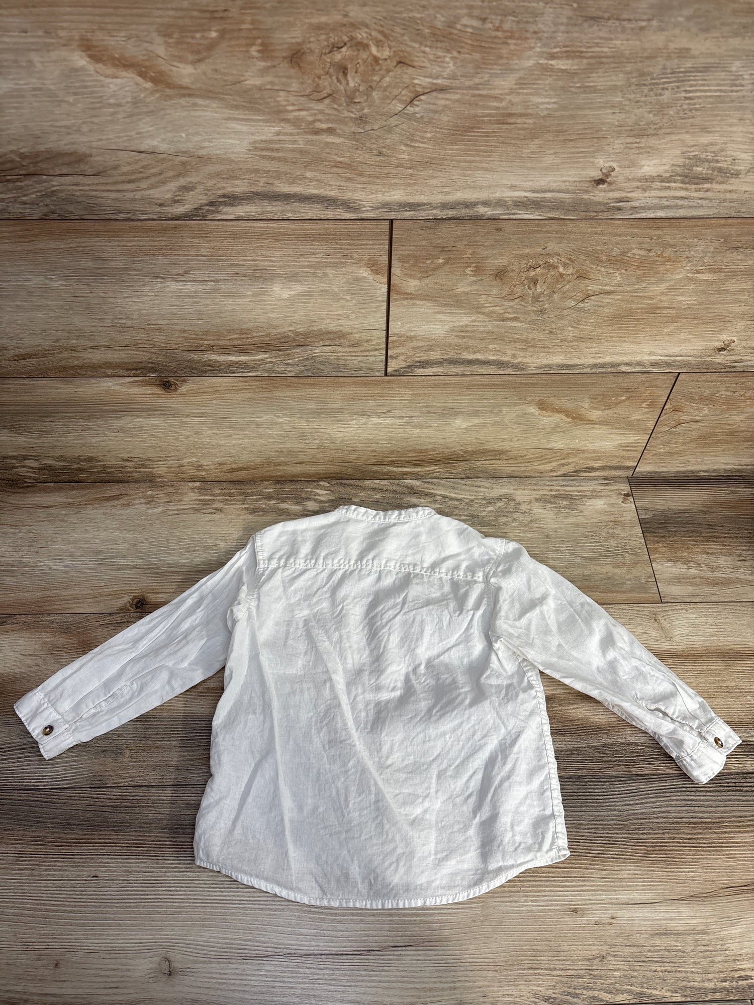 H&M Button Up Shirt White sz 3T