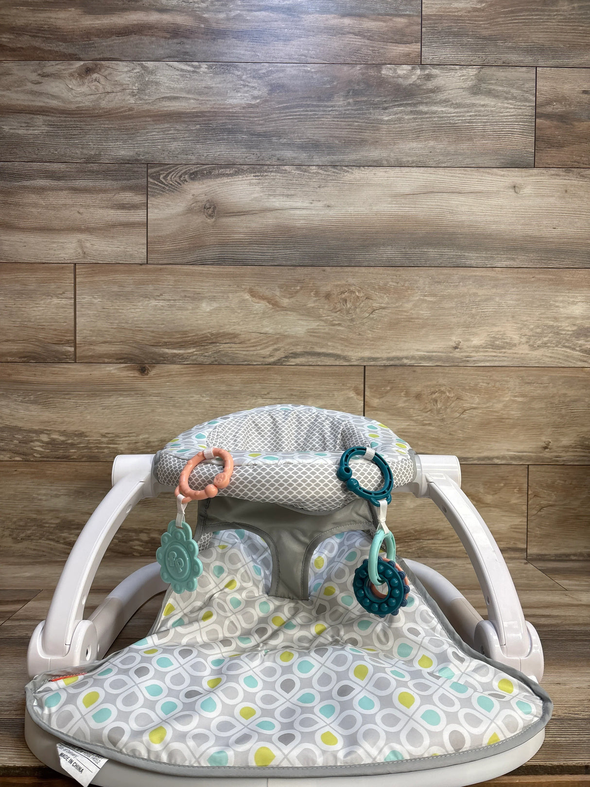 Fisher Price Sit Me Up Floor Seat in Grey