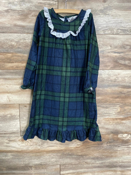 Komar Kids Plaid Granny Gown Green sz 4T - Me n Mommy To Be