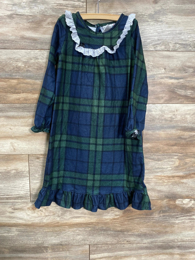 Komar Kids Plaid Granny Gown Green sz 4T - Me n Mommy To Be