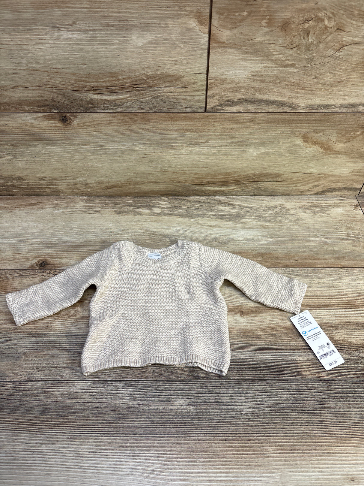 NEW Just One You Knit Sweater Beige sz Newborn