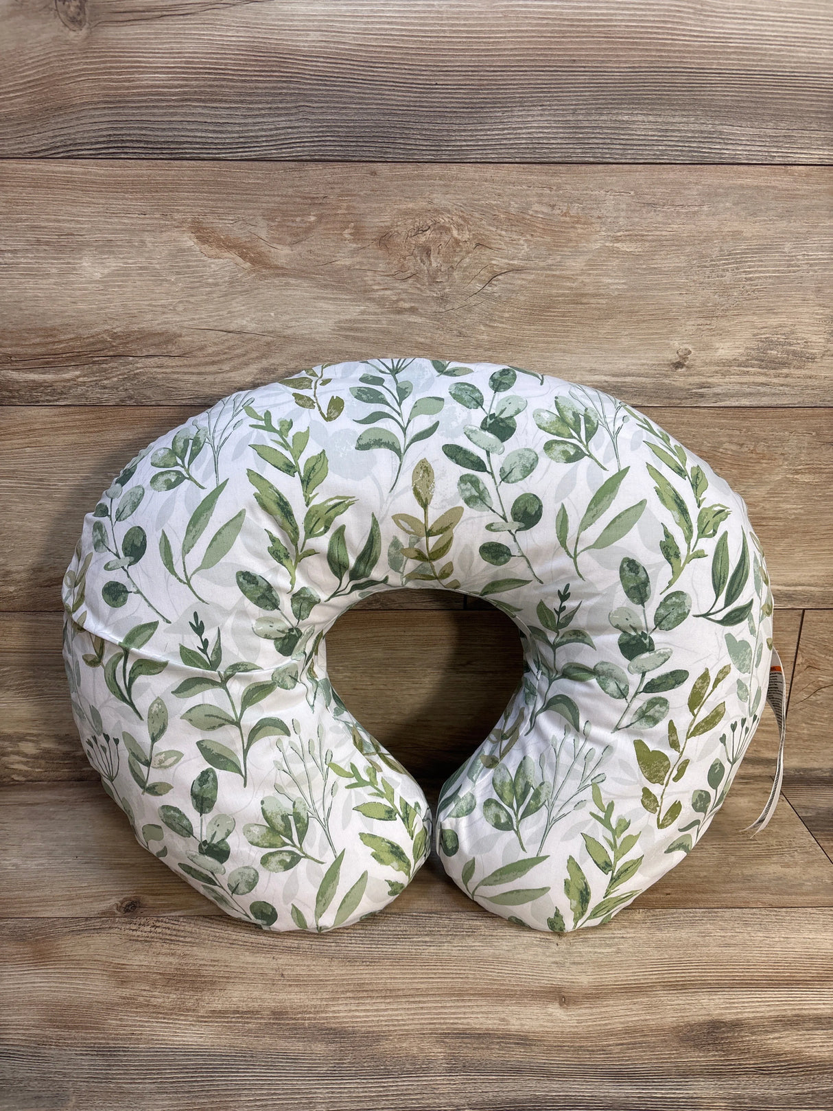 Boppy Nursing Pillow with Leaf Slipcover