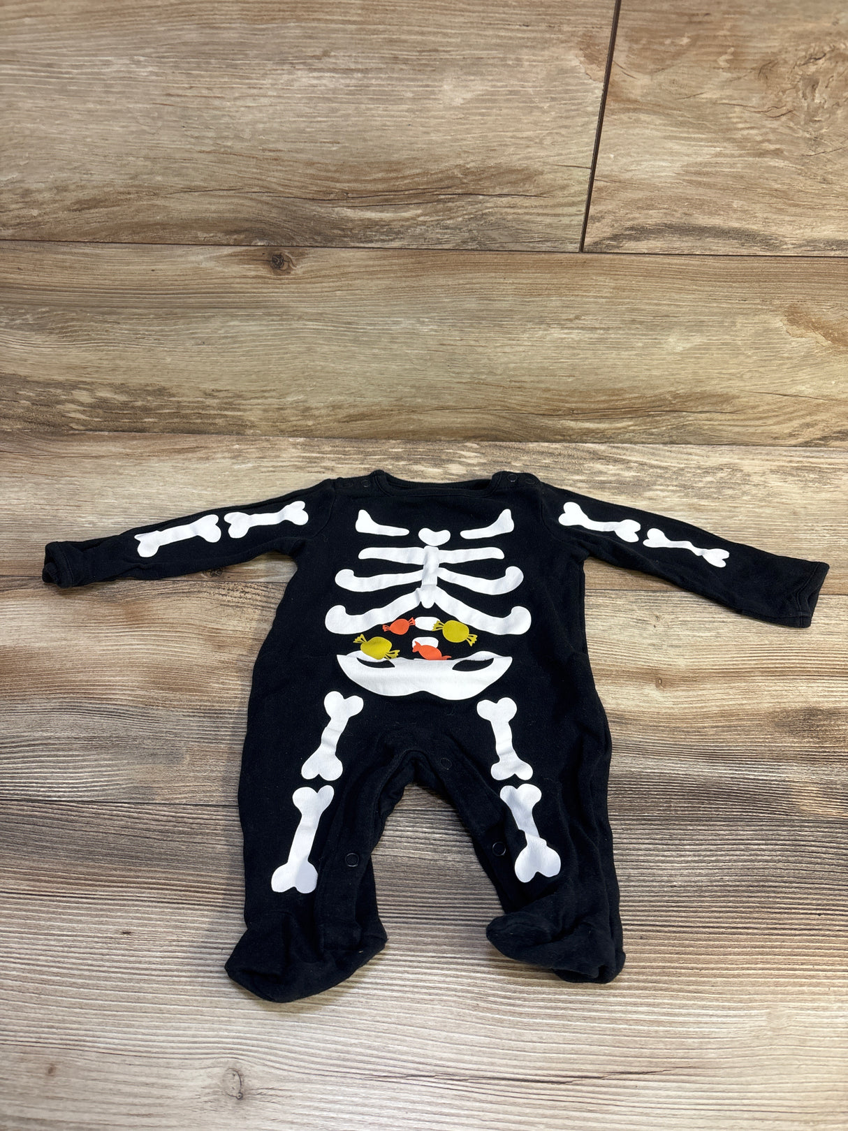 Just One You Skeleton Coverall Black sz 3m