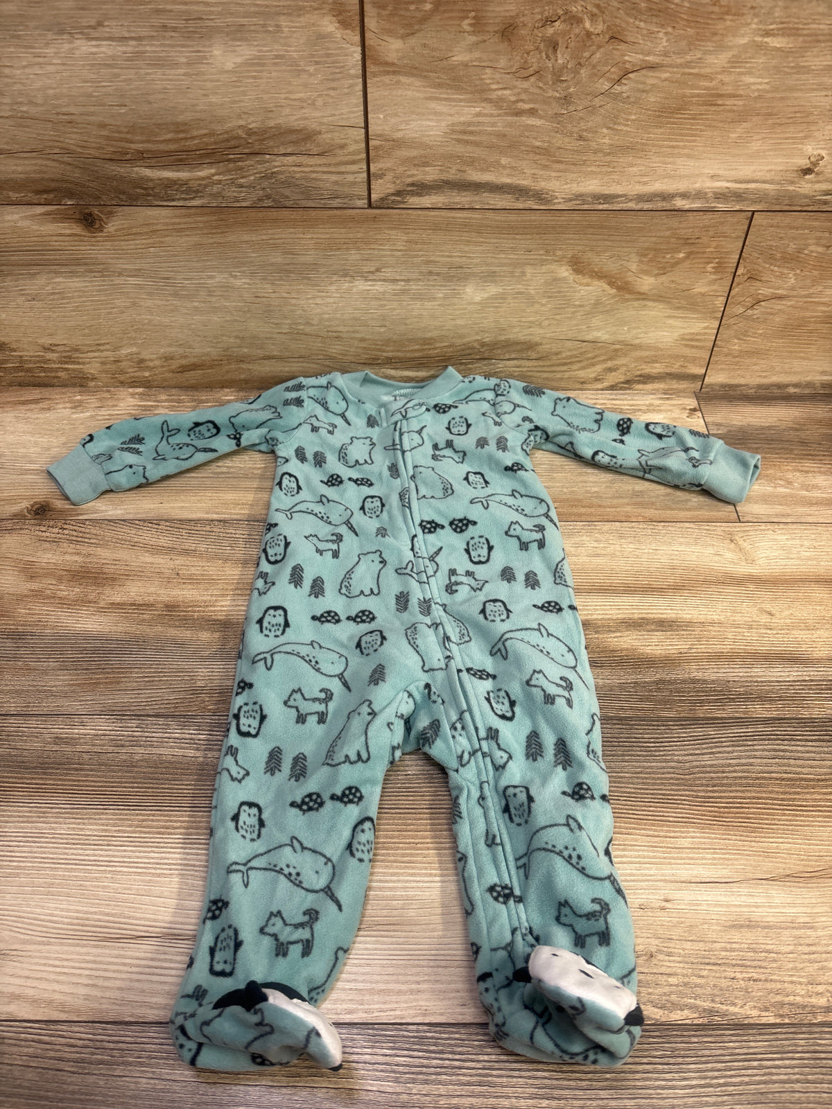 Simple Joys Blanket Sleeper Teal sz 6-9m