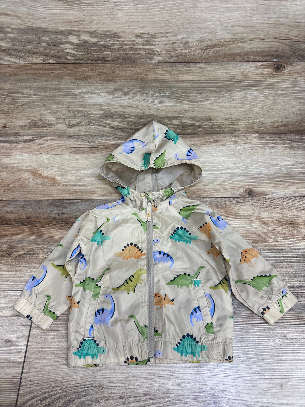Baby Rebel Dinosaur Windbreaker Beige sz 9m