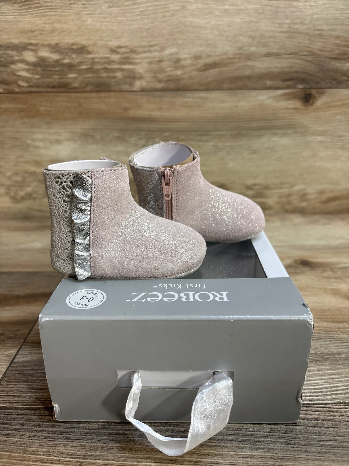 NEW Robeez First Kicks Madison Boots Pink sz 1/2c