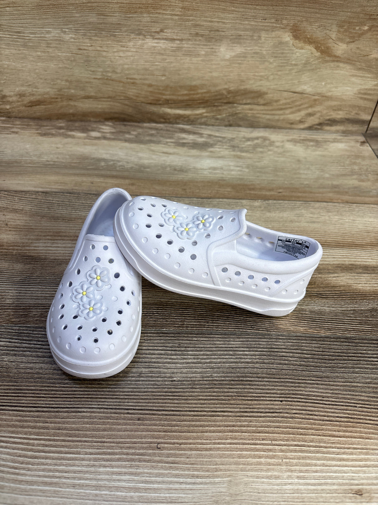 Carter's Floral Water Shoes White sz 8c
