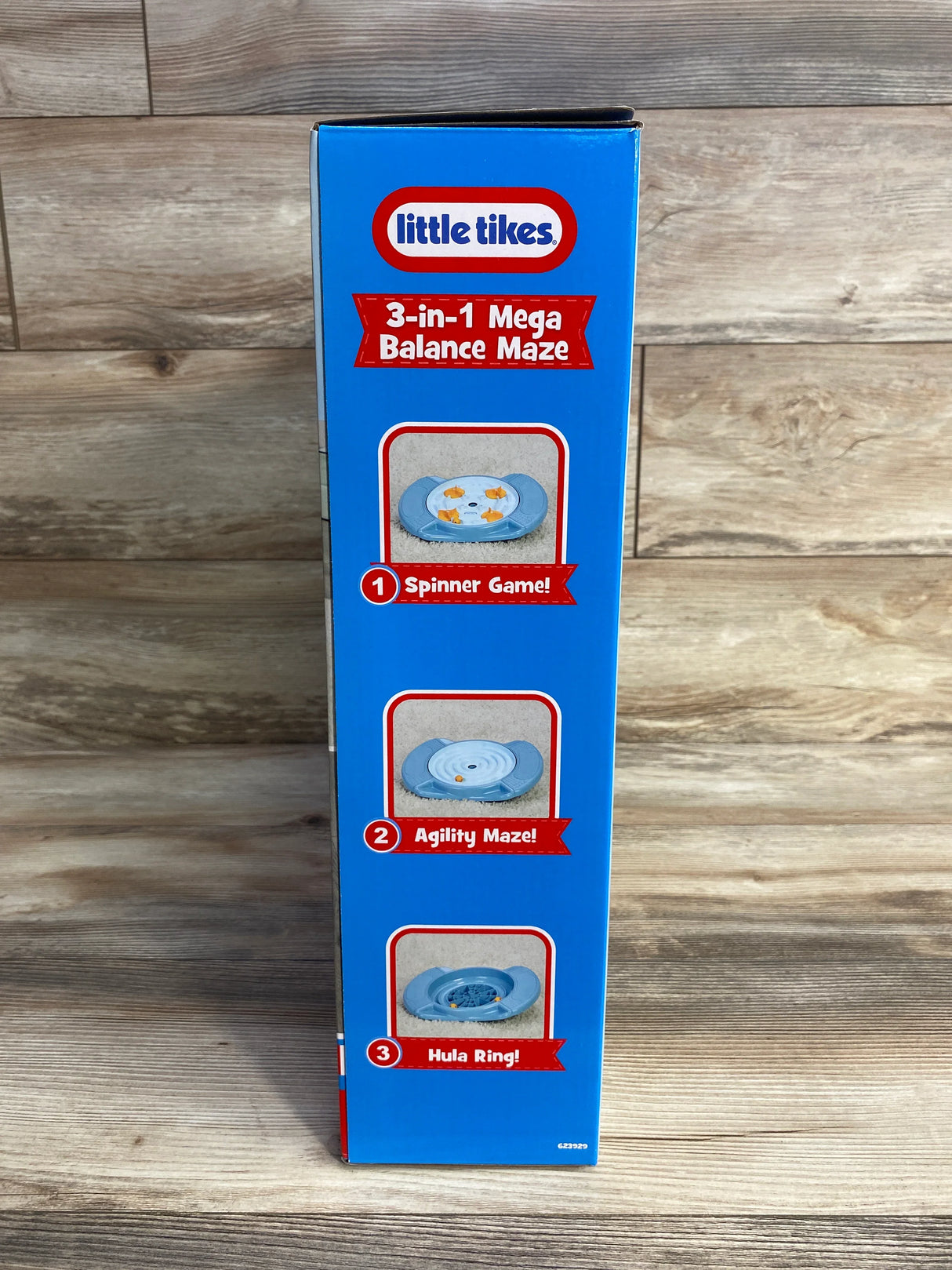 Little Tikes 3-in-1 Mega Balance Maze box with spinner game, agility maze, and hula ring