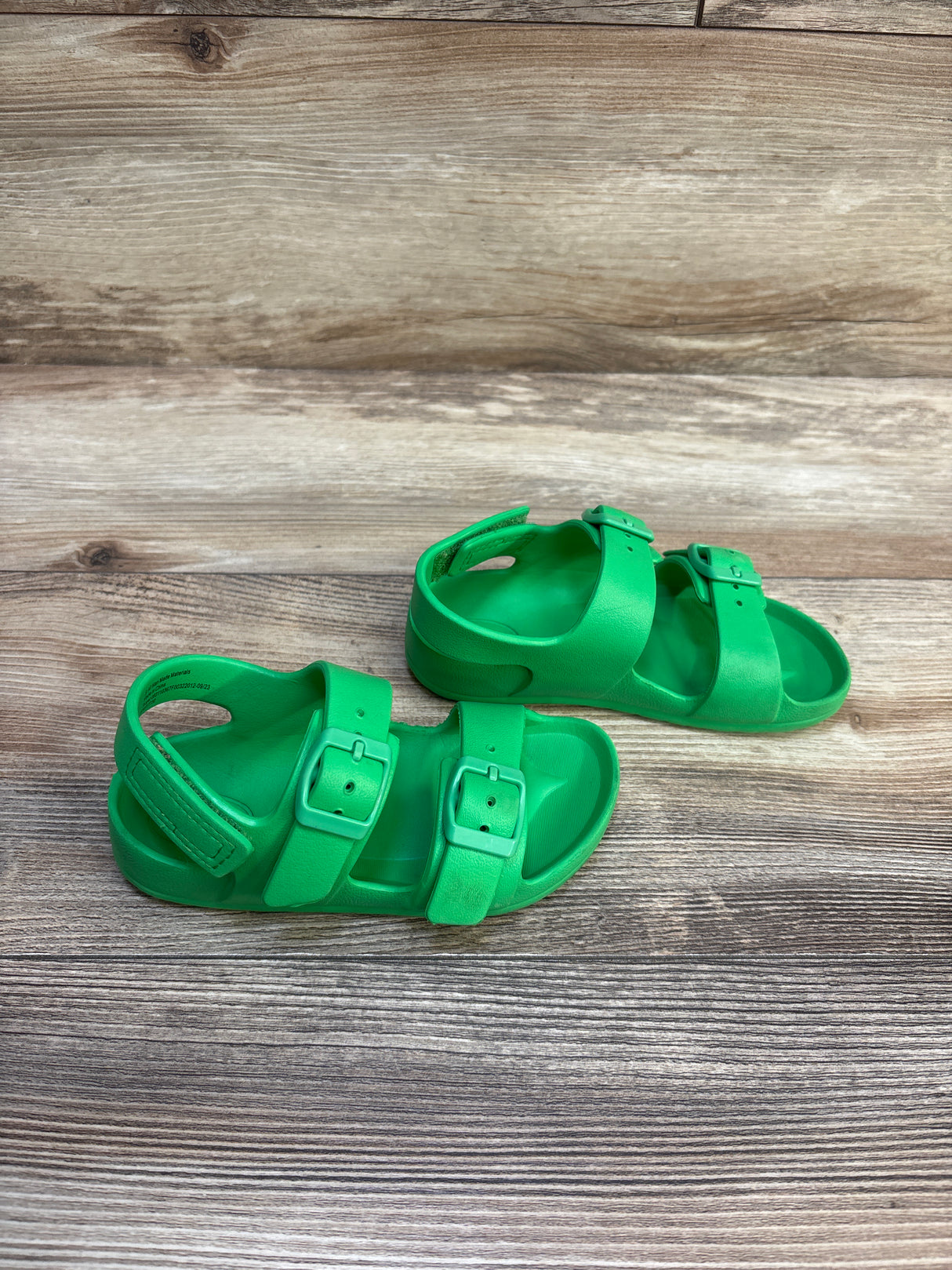 Cat & Jack Ade Blown EVA Sandals Green sz 9c