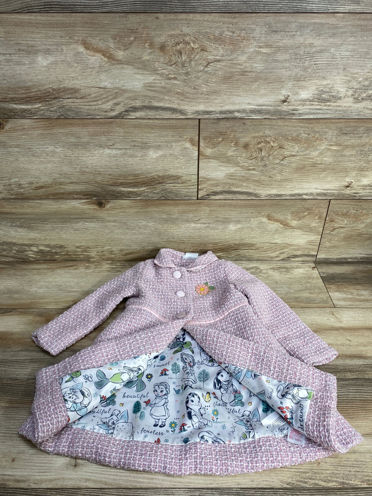 Disney Store Animator's Collection Dress Coat Pink sz 2T