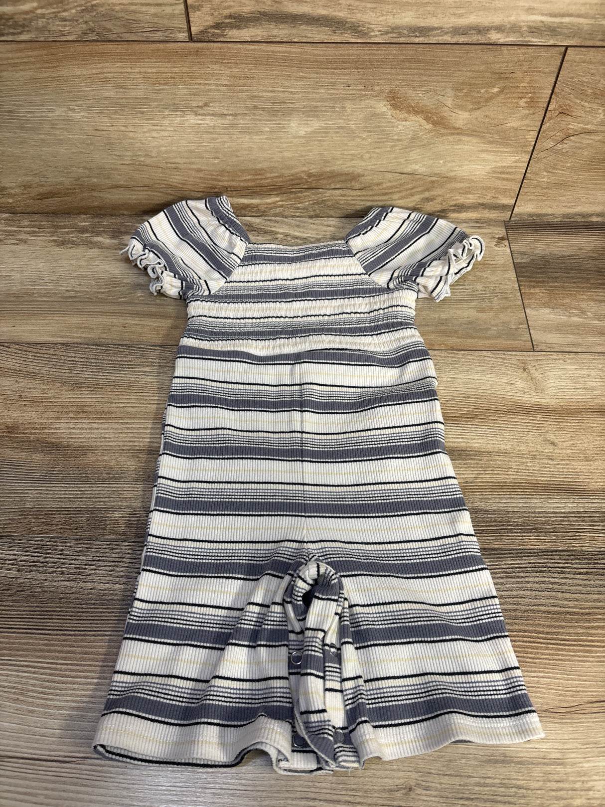 Art Class Striped Jumpsuit White sz 12m