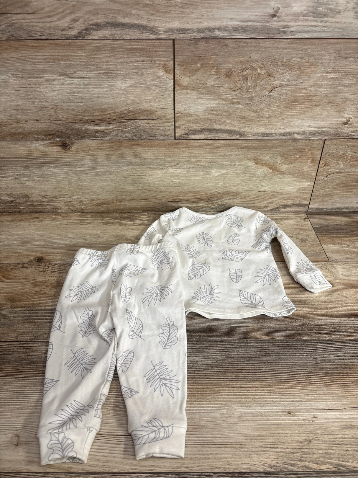 Cozy Pixies 2pc Pajama Set White sz 9-12m