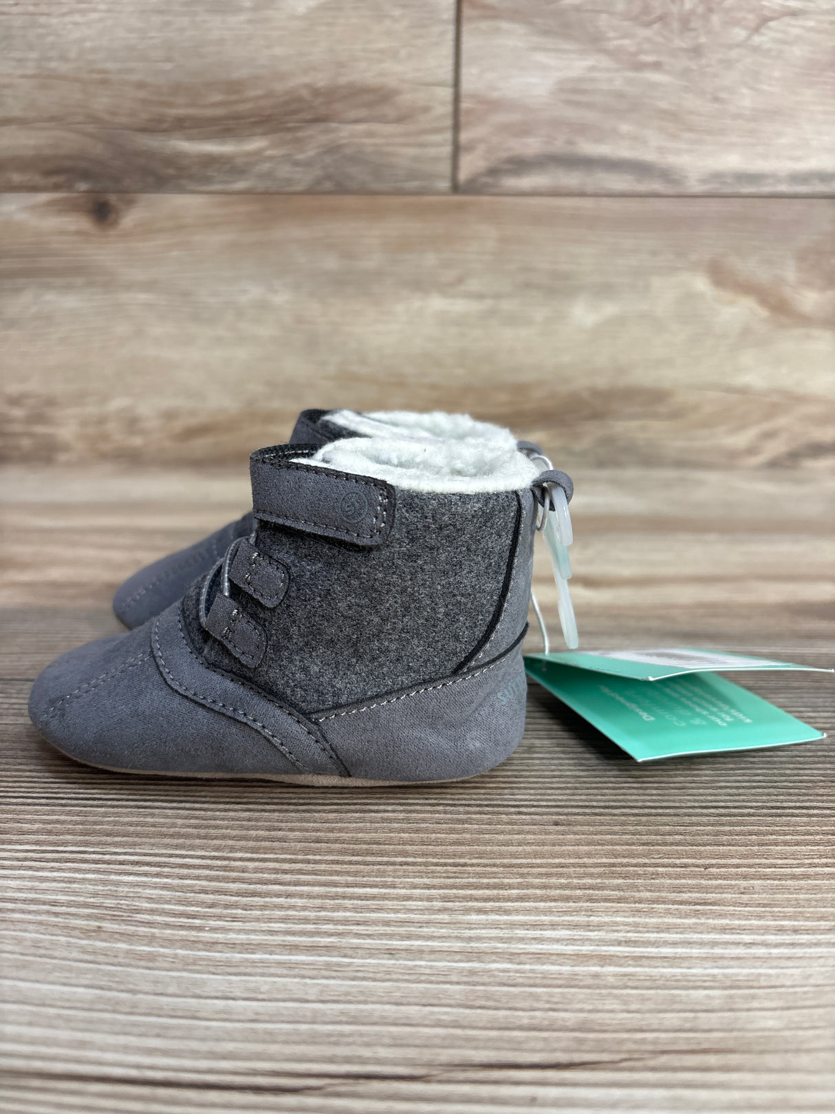NEW Surprize by Stride Rite Crispin Boots Grey sz 4/5c