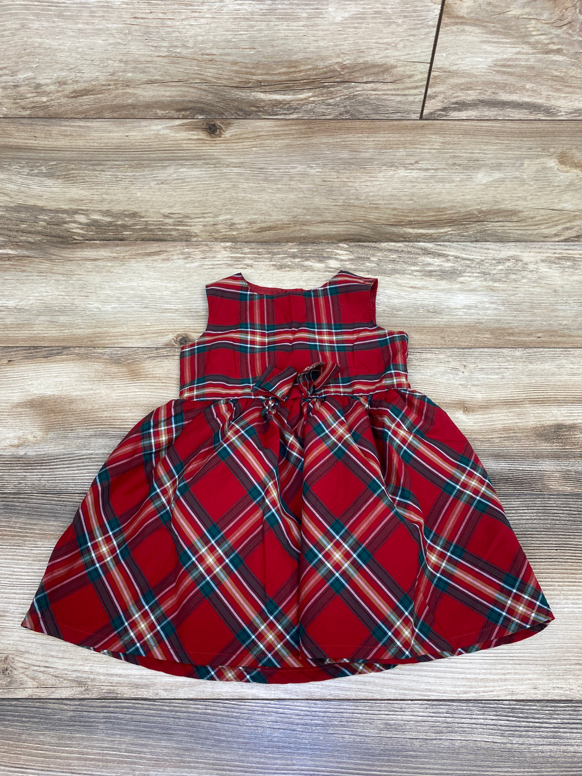 Carter's Sleeveless Plaid Dress Red sz 2T