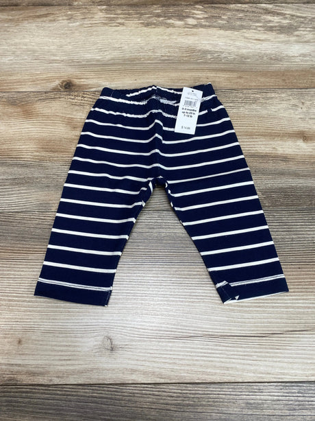 NEW Baby Gap Striped Navy Leggings sz 0-3m - Me n Mommy To Be