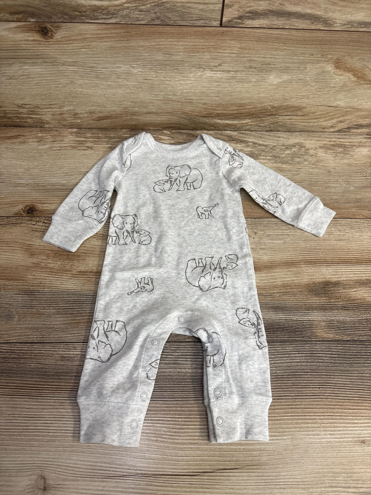 Carter's Elephant Print Coverall Grey sz 3m