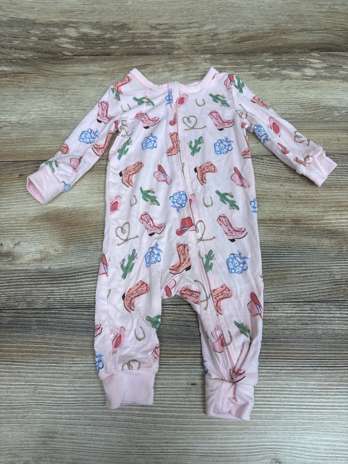 Little Me Bamboo Western Sleeper Pink sz 3m