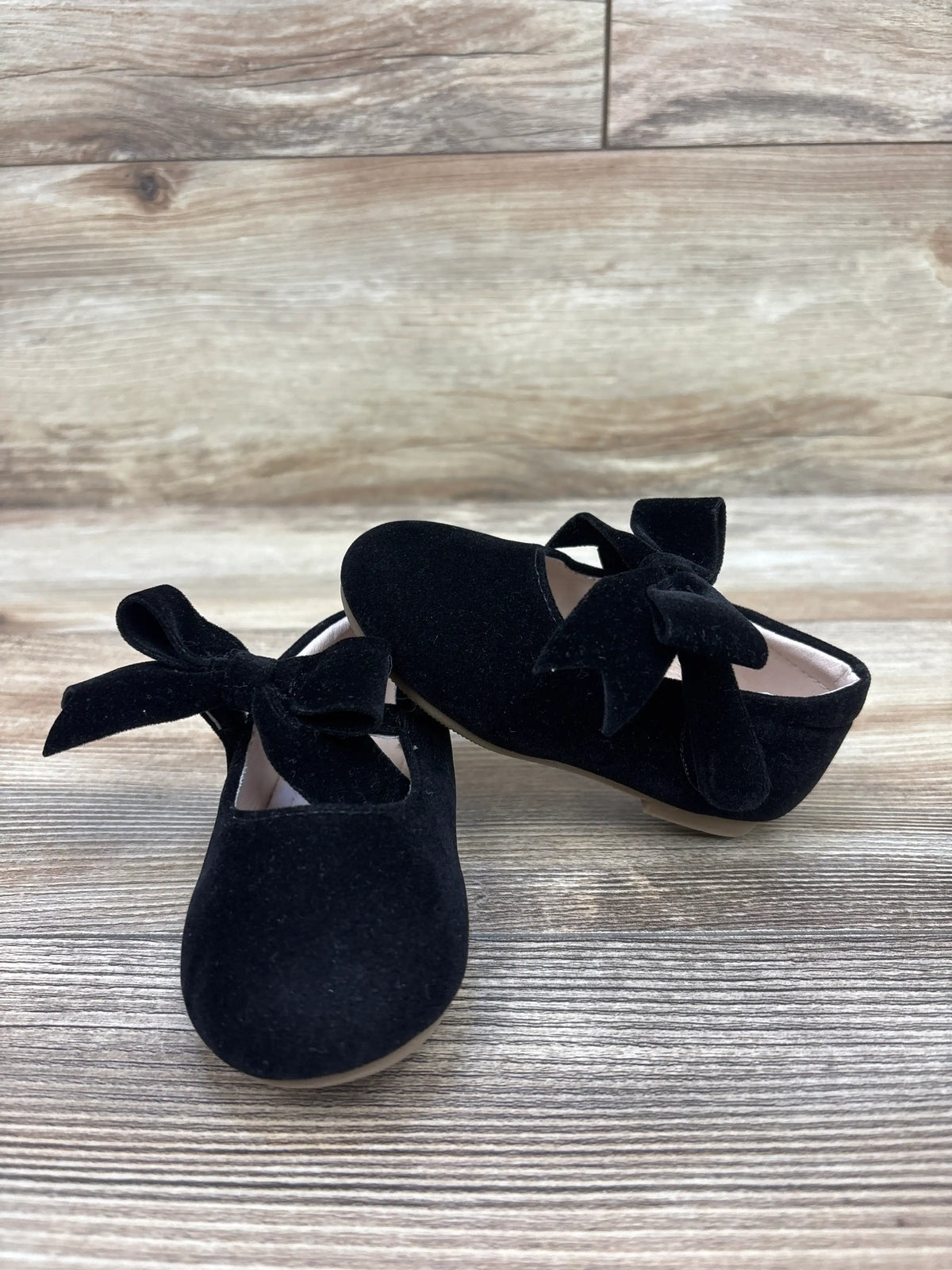 Kiderence Velvet Ballet Flats Black sz 5c