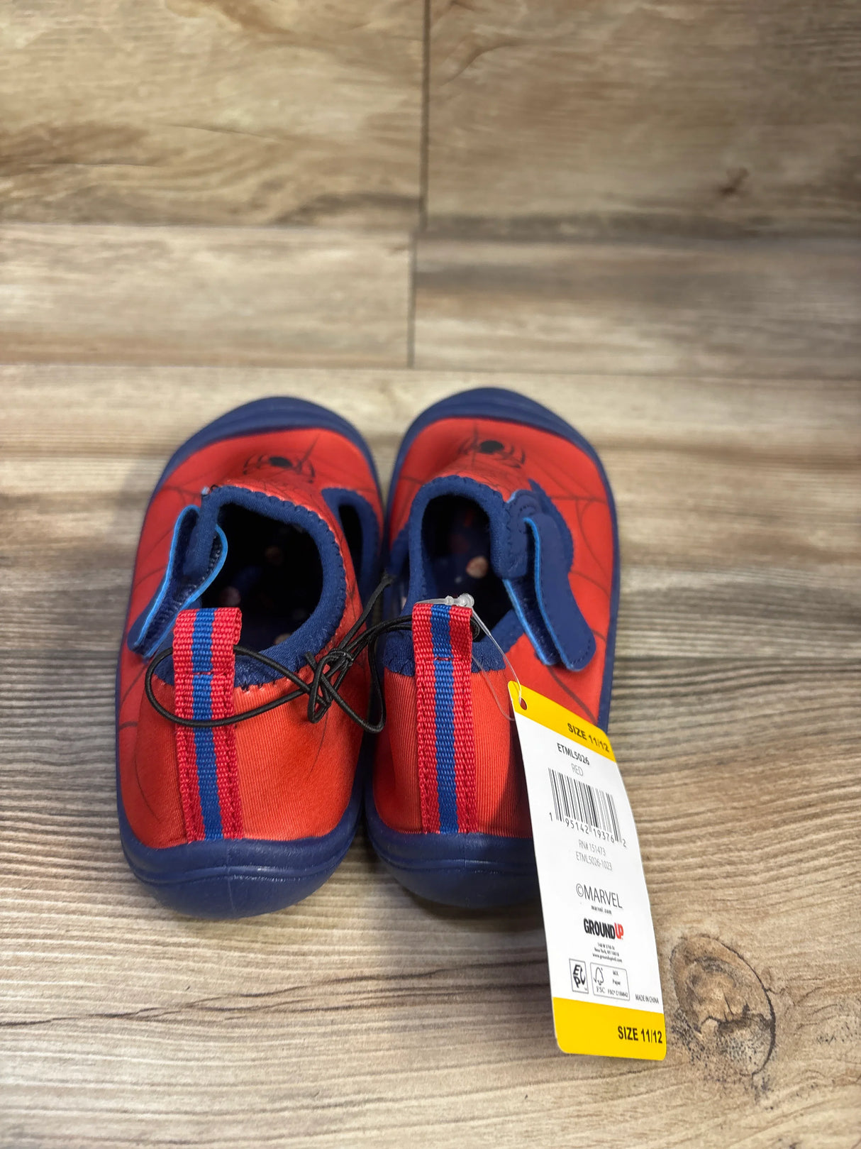 NEW Ground Up Marvel Spider-Man Water Shoes Red sz 11/12c