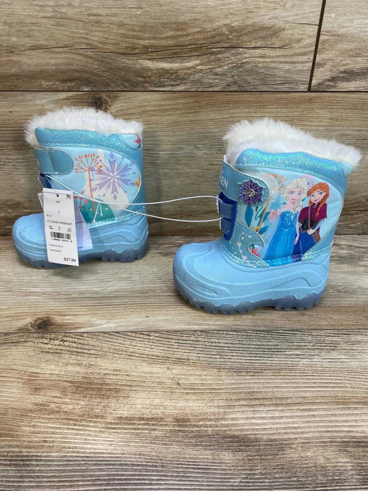 NEW Toddler Girls' Frozen Light-Up Winter Snow Boots sz 6c - Me n Mommy To Be