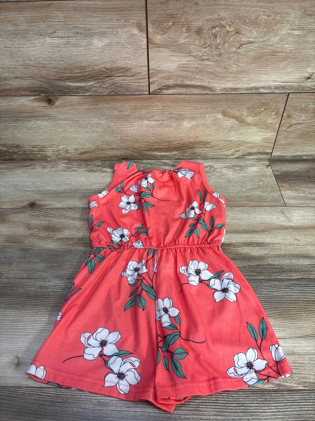 PatPat Floral Romper Coral sz 5-6T
