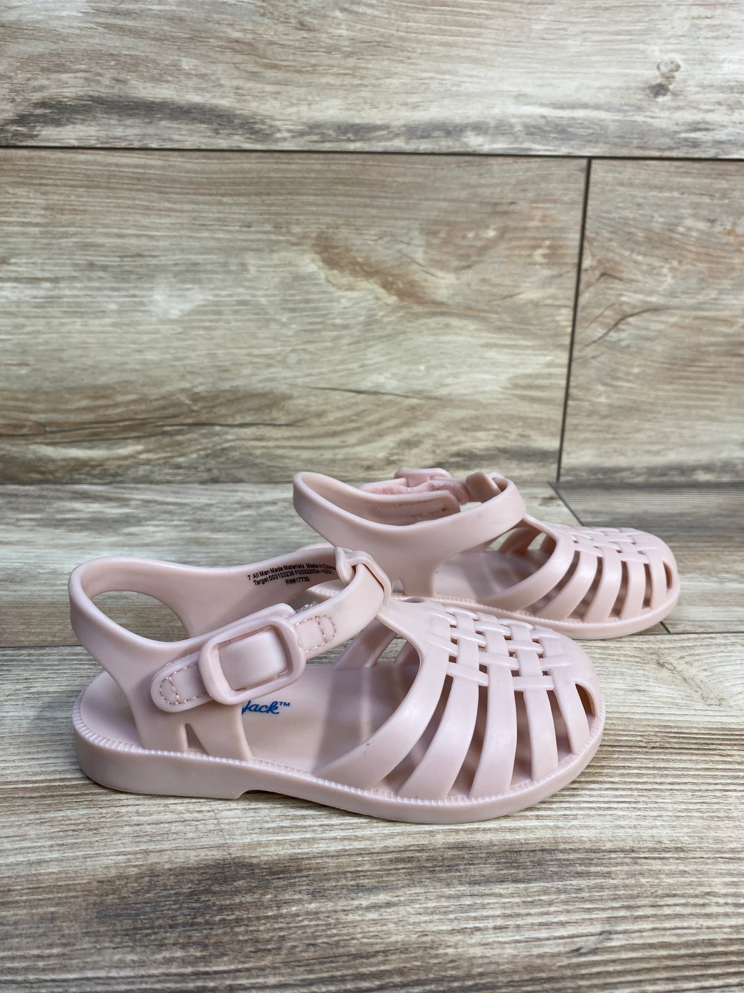 Cat & Jack Fisherman Jelly Sandals Pink sz 7c - Me n Mommy To Be