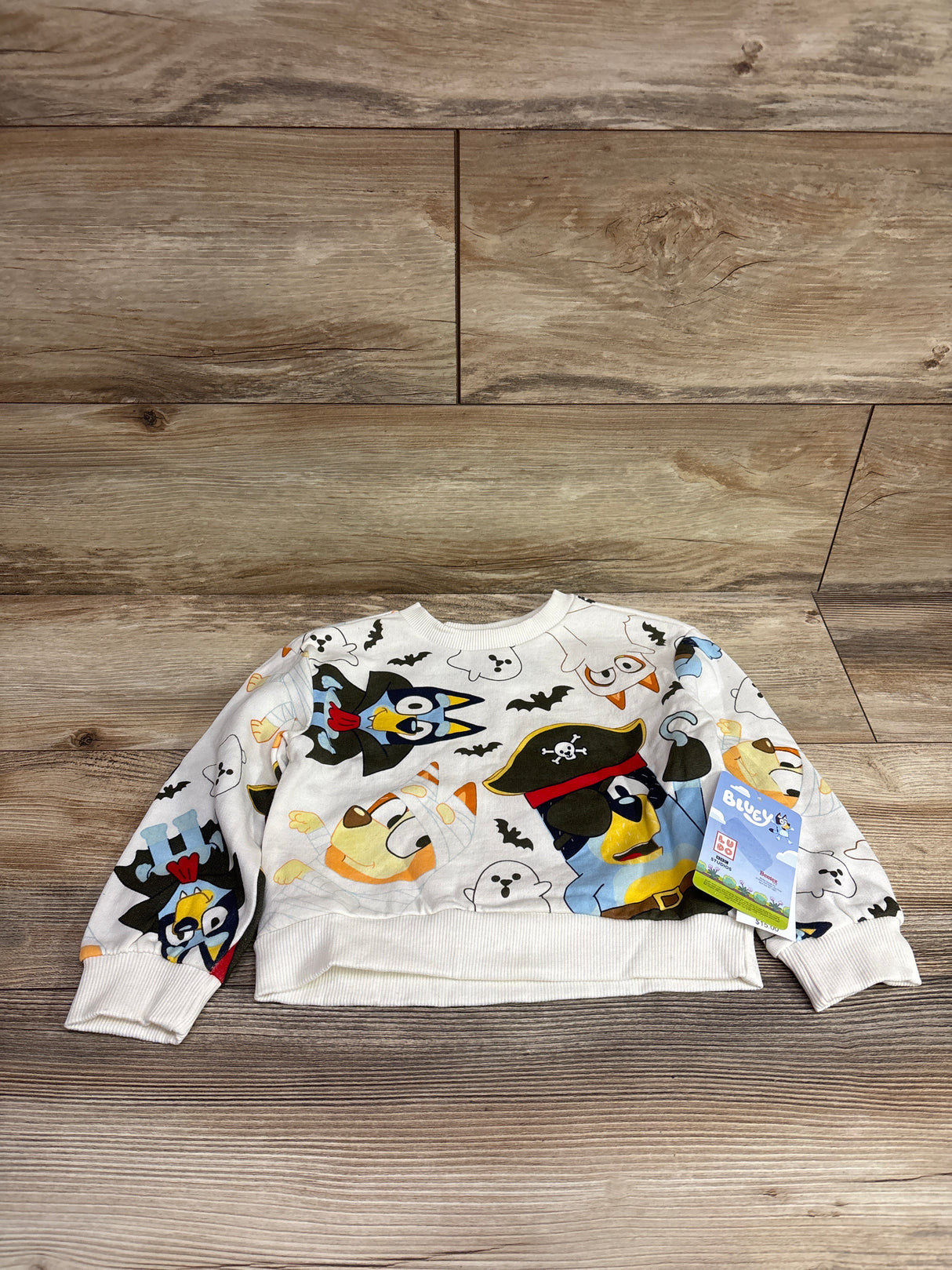 NEW Bluey Halloween Sweatshirt Ivory sz 3T
