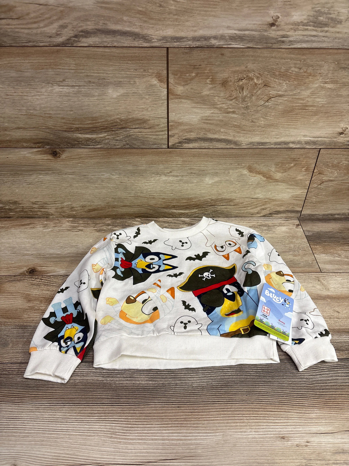 NEW Bluey Halloween Sweatshirt Ivory sz 3T