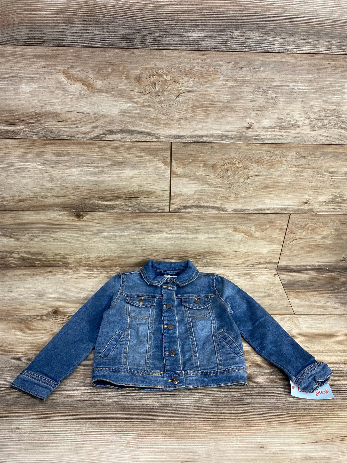 NEW Cat & Jack Denim Button Up Jacket Blue sz 4T