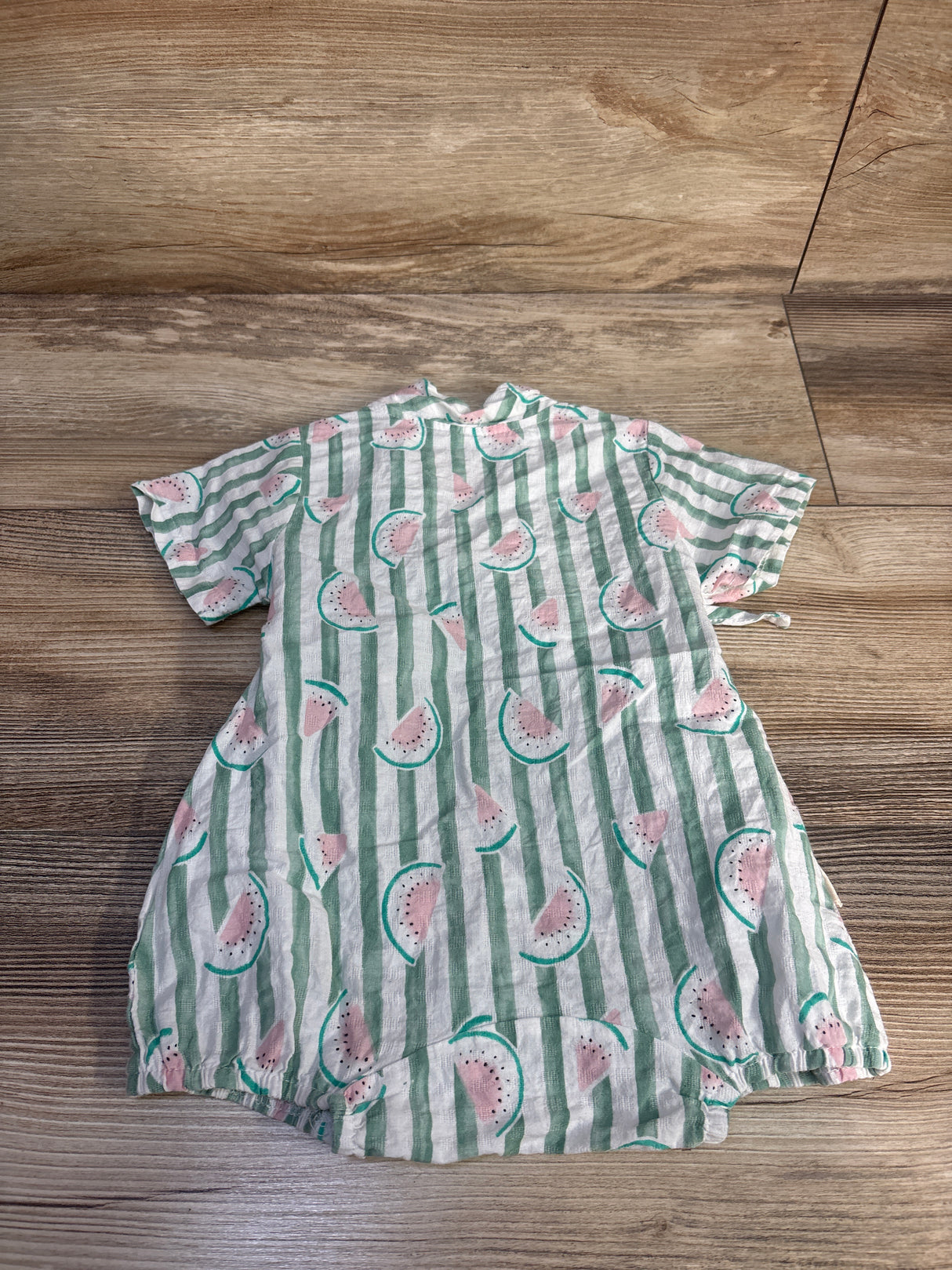 Chuya Kimono Style Watermelon Shortie Romper White sz 9m