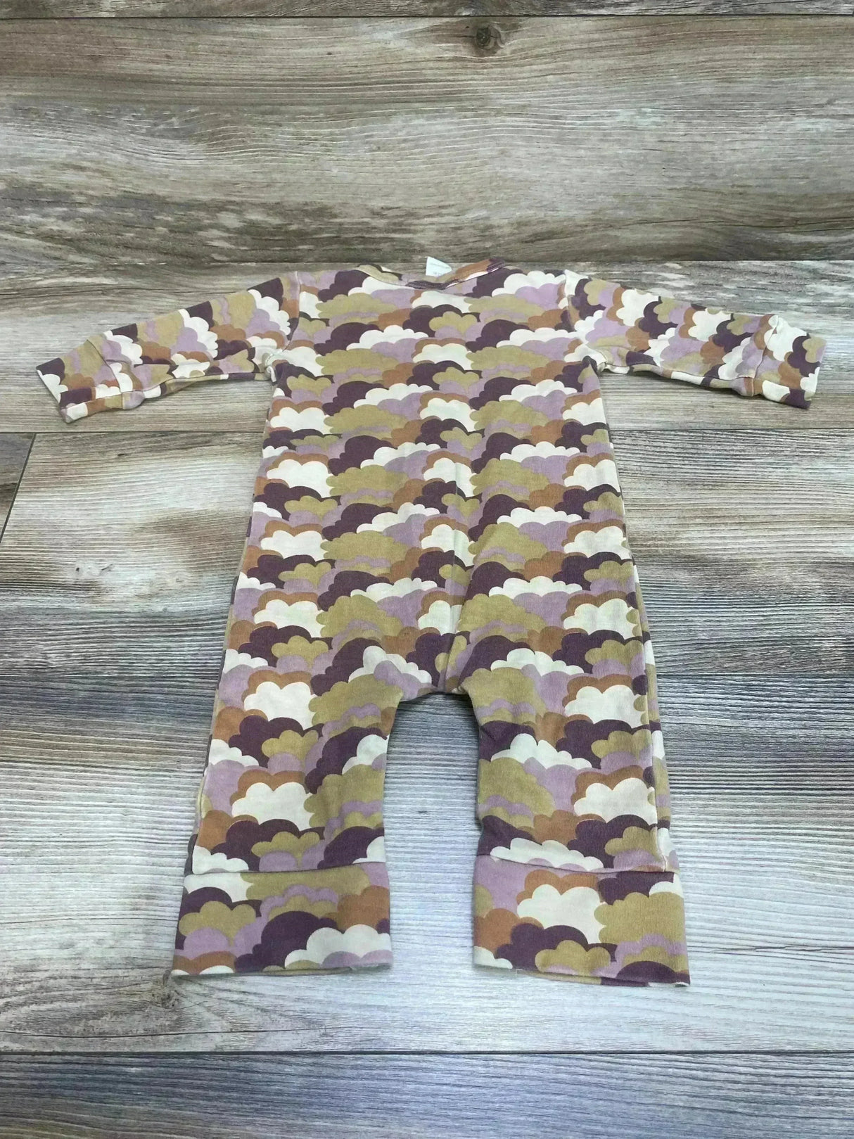Kate Quinn Organic Cloud Button Front Coverall Beige sz 6-12m - Me n Mommy To Be