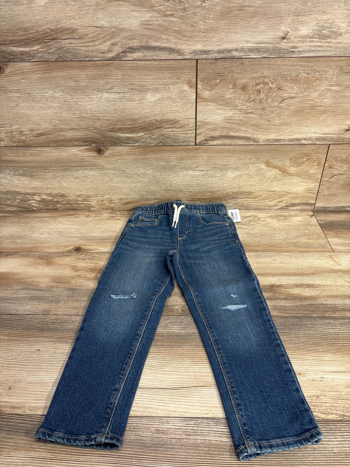 NEW Old Navy Distressed Drawstring Skinny Jeans Blue sz 4T
