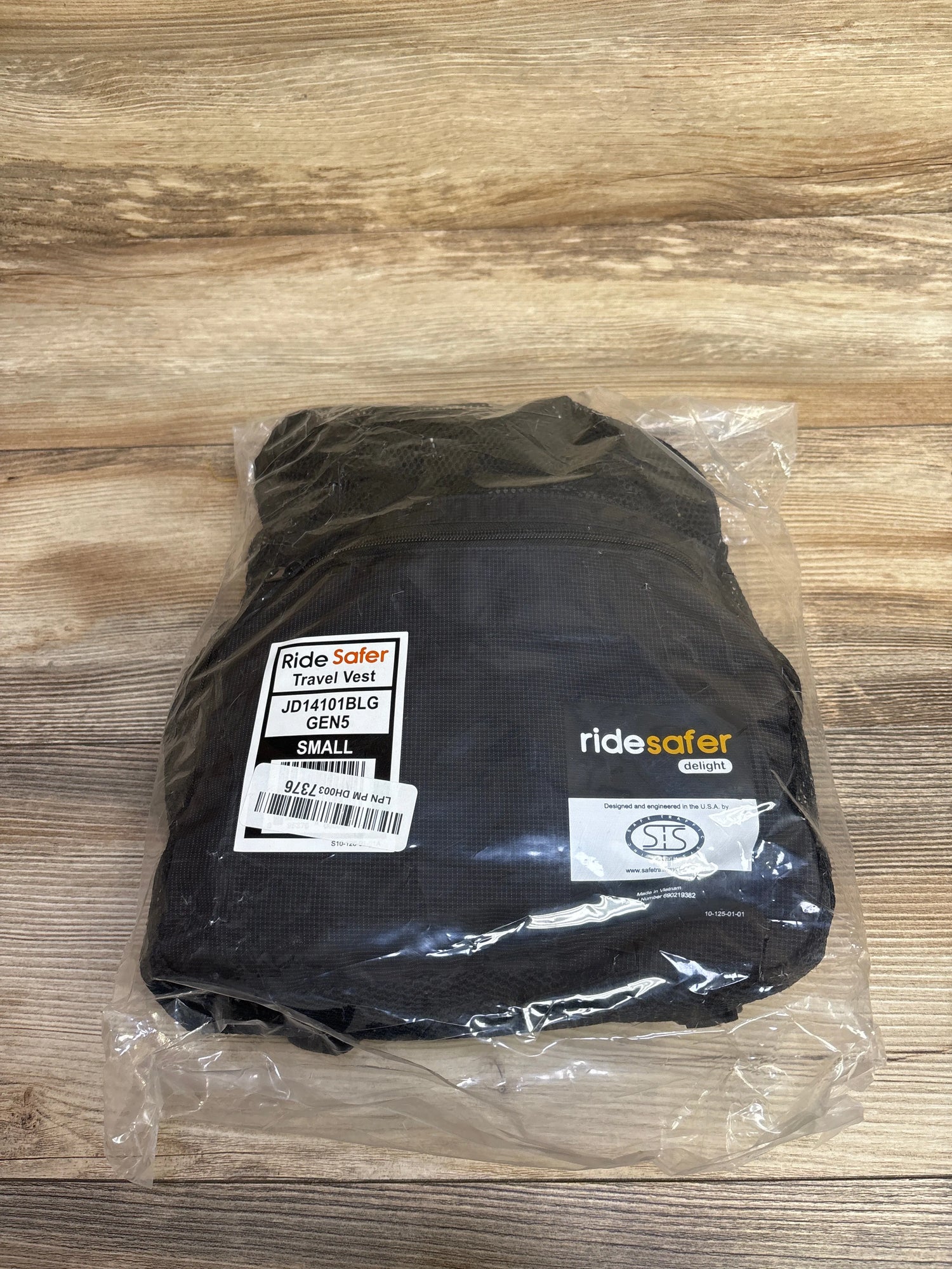 RideSafer Lightweight, Compact, Portable Car Seat in Black Small