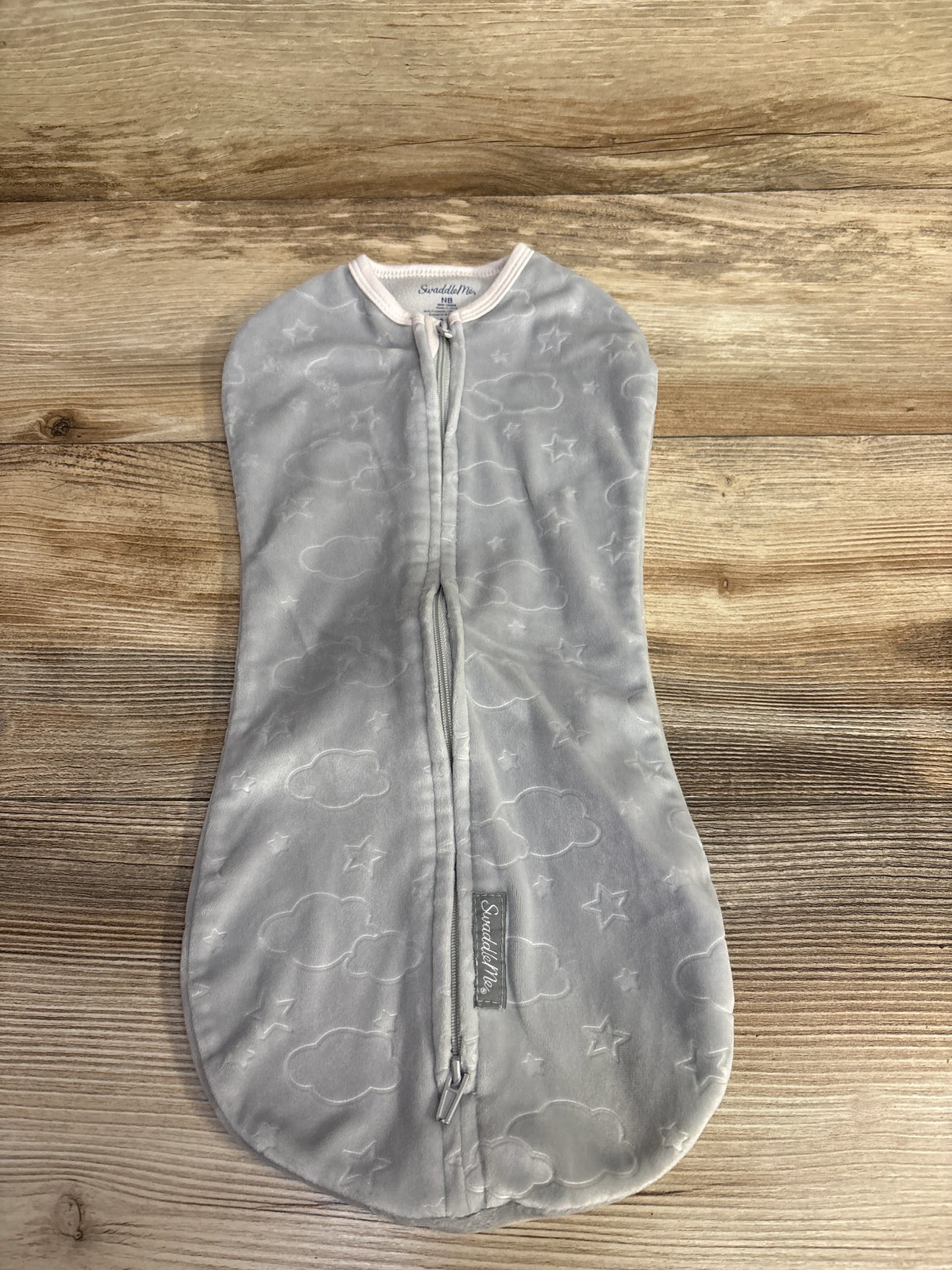 SwaddleMe Velboa Swaddle Pod Gray sz 0-2m