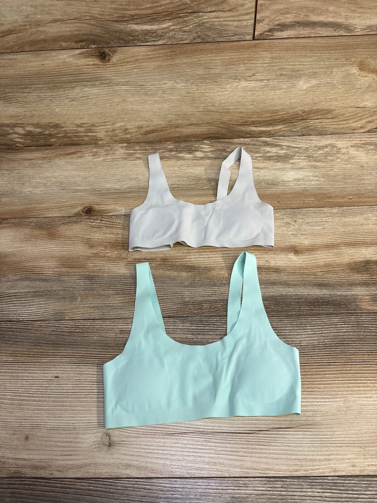 NWOT Hanes Sports Bra 2pk Blue/Grey sz S