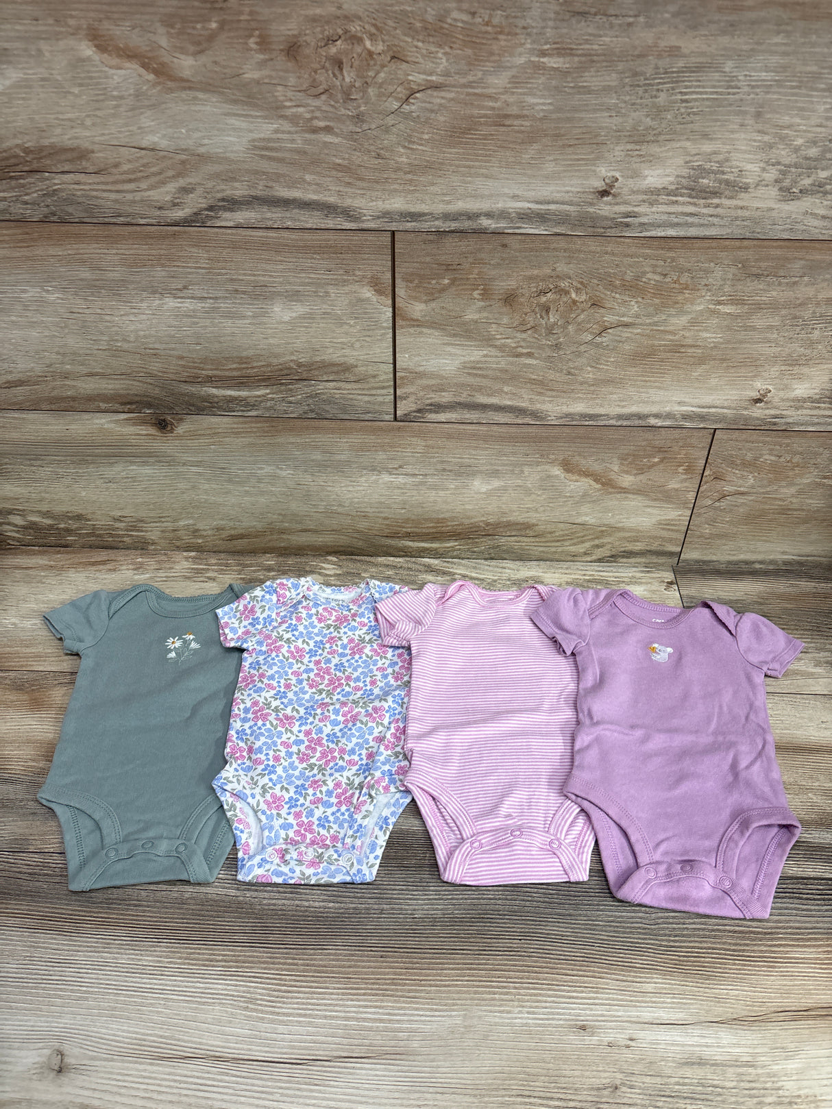 Carter's 4pk Bodysuit Set Pink sz 3m