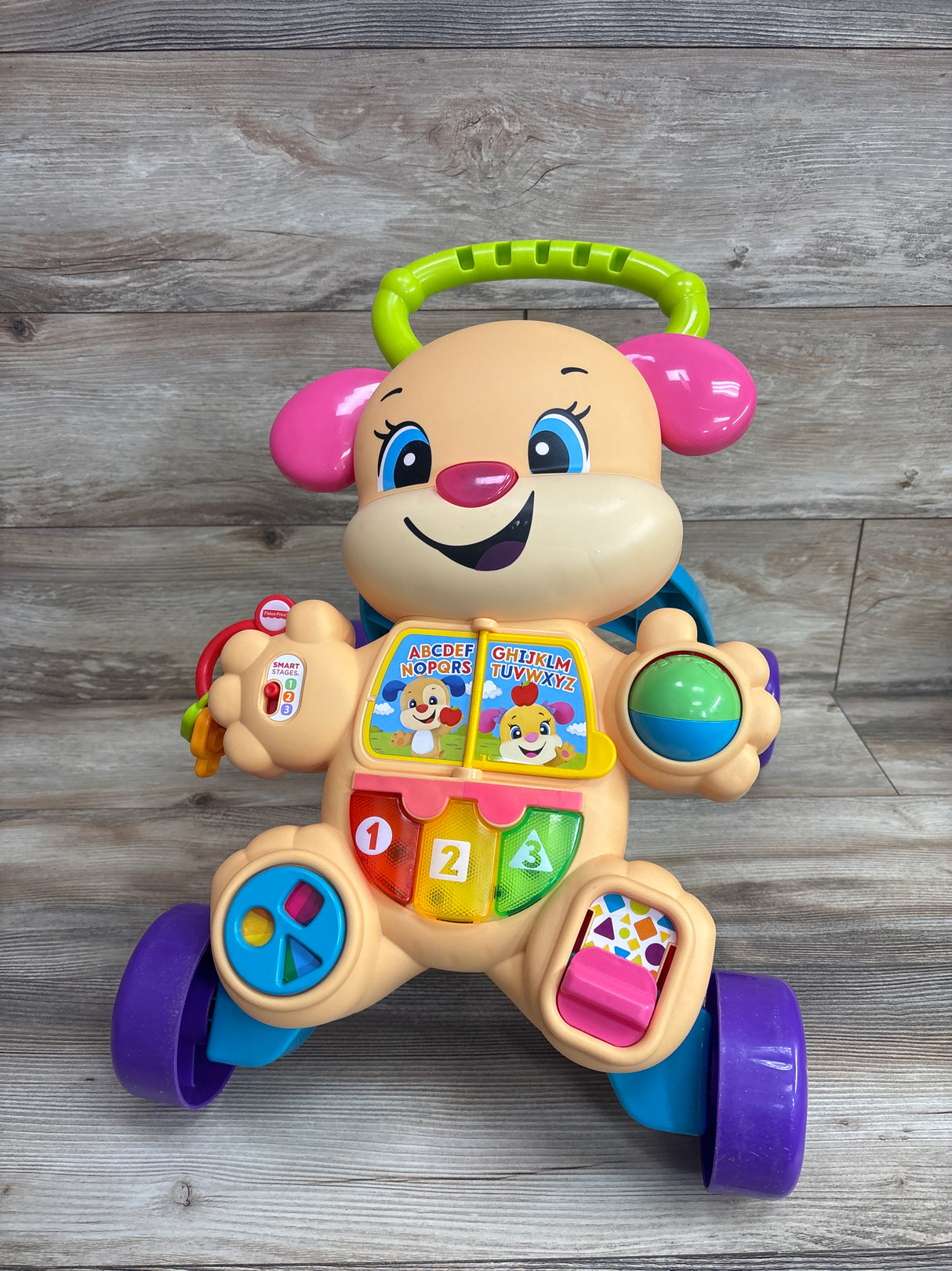 Fisher Price Laugh and Learn Smart Stages Learn With Puppy Walker Pink