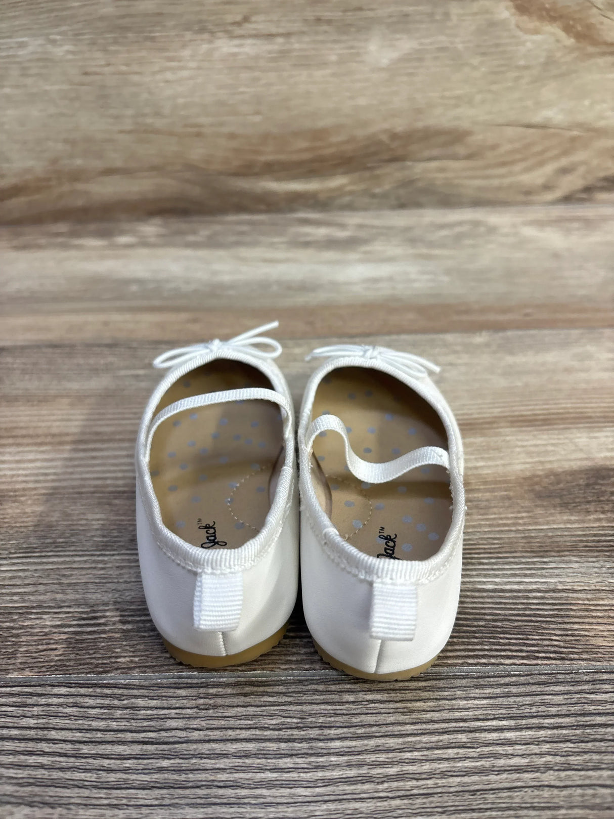 Cat & Jack Nora Slip-On Ballet Flats White sz 6c