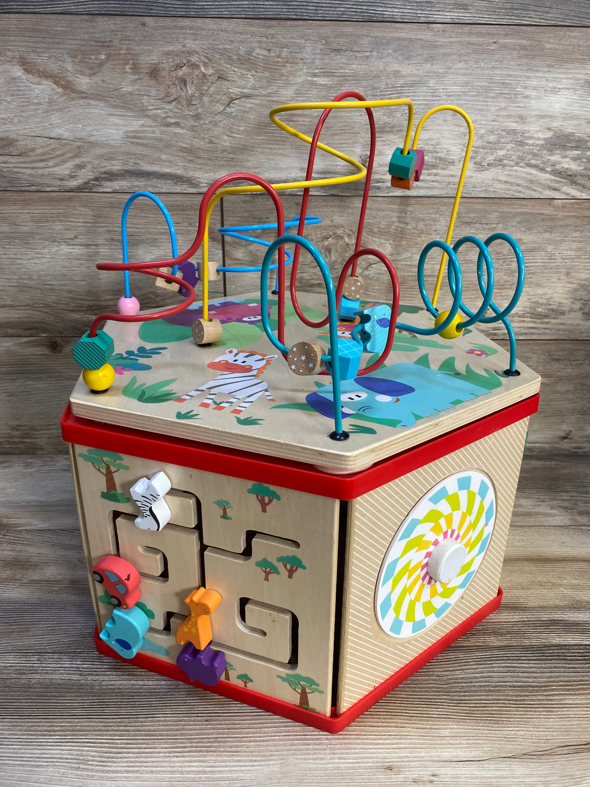 Top Bright 7-in-1 Wooden Activity Cube Toy