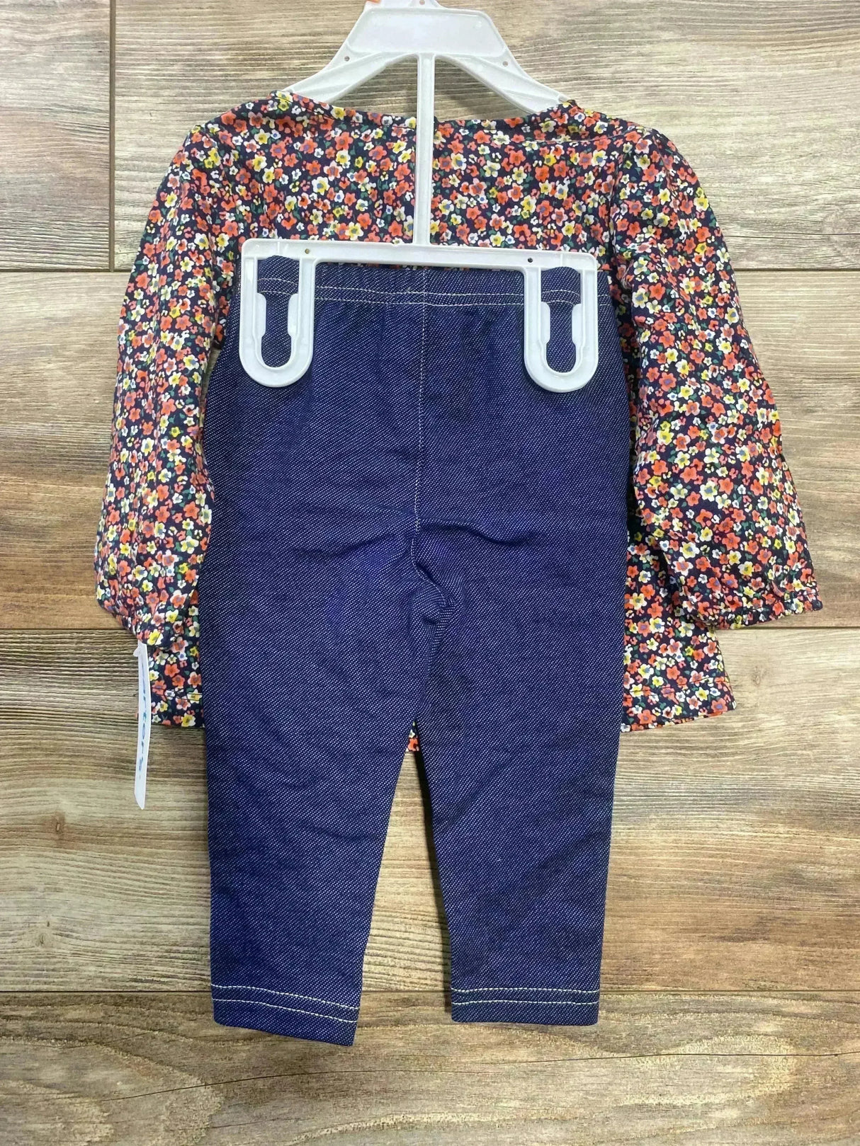 NEW Carter's 2pc Floral Top & Leggings Navy sz 12m - Me n Mommy To Be