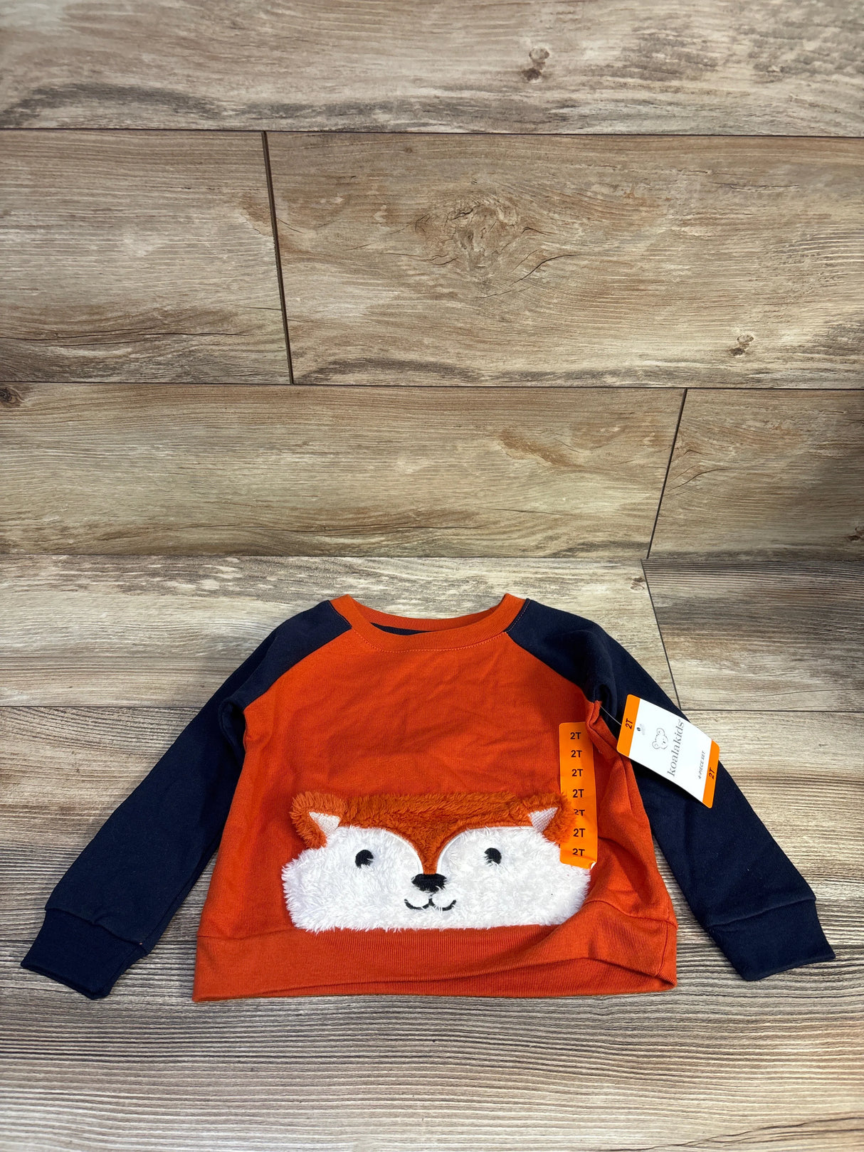NEW Koala Kids Fox Pullover Sweatshirt Navy sz 2T