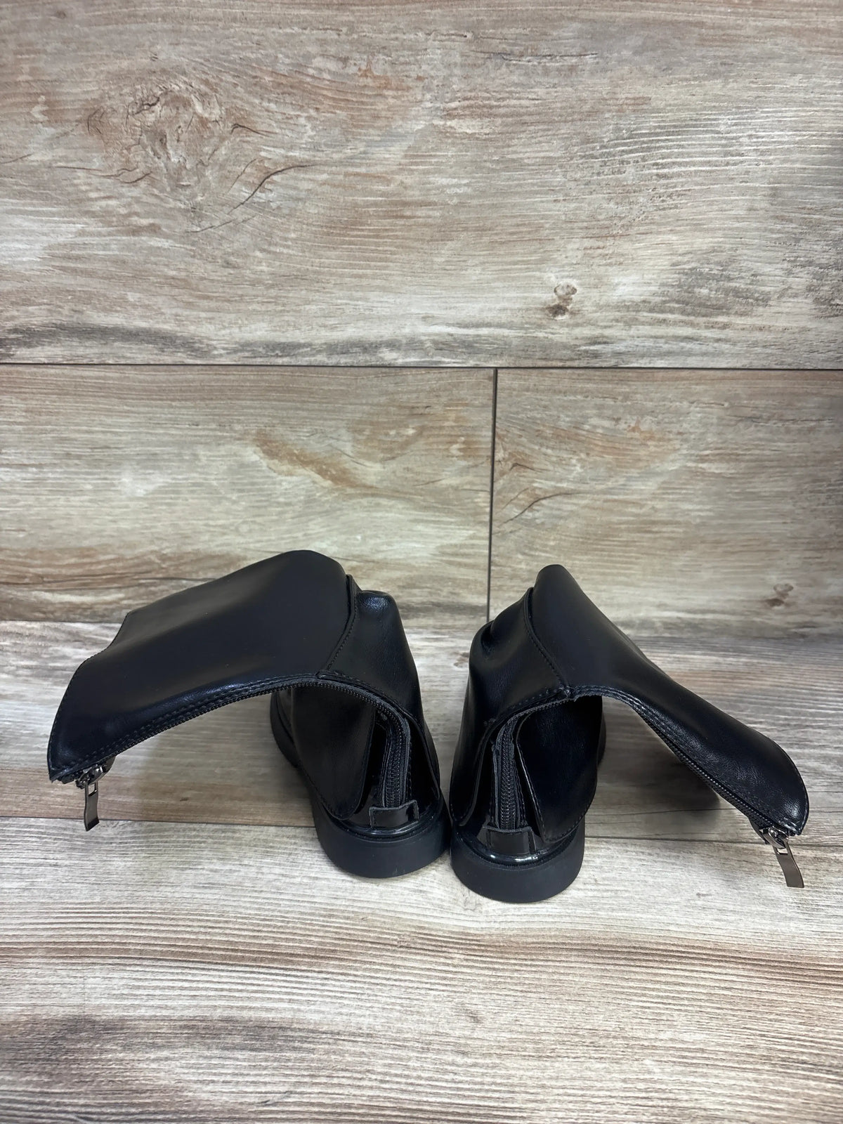 WAVSUF Side Zip Mid-Calf Chunky Boots Black sz 10c