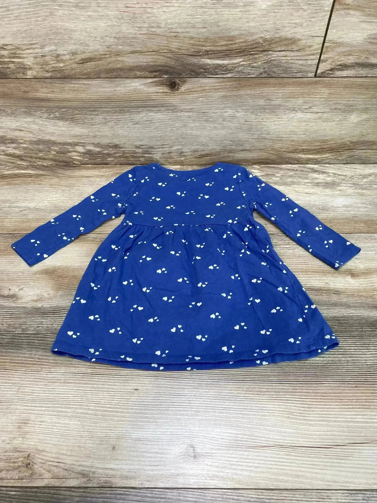 Old Navy Heart Print Dress Blue sz 18-24m - Me n Mommy To Be